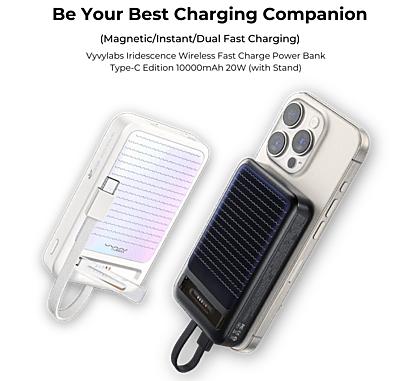 TECH - Vyvylabs Fast Charge Power Bank Type-C 10000mAh 20W (With Stand)