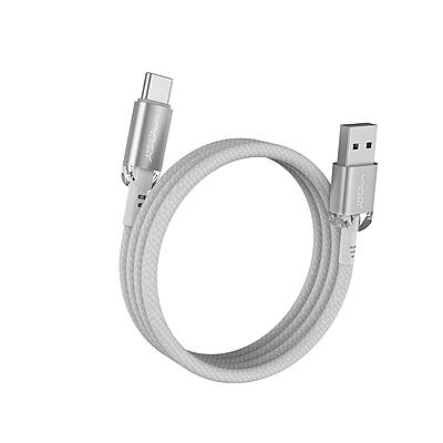 TECH - Vyvylabs Crystal S Fast Charge Data Cable USB-A - Type-C 3A 1M White