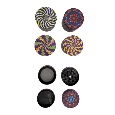 GRINDER - 40mm 4pt Trippy ZIG0569 12pk