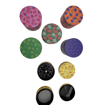 GRINDER - 40mm 4pt Fruit ZIG0591 12pk
