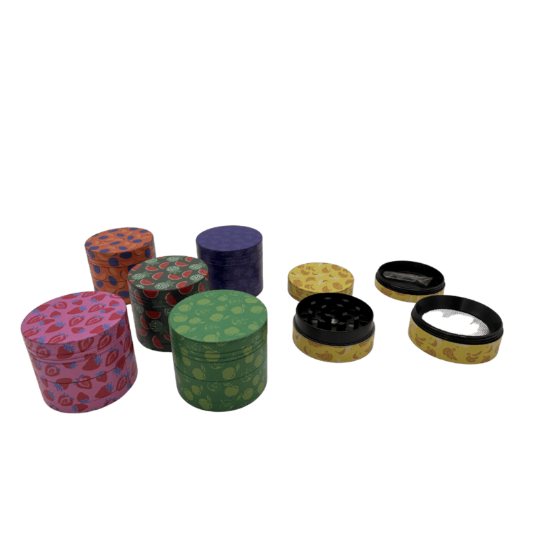 GRINDER - 40mm 4pt Fruit ZIG0591 12pk