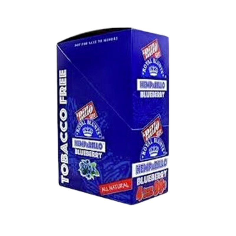 ROYAL BLUNTS - Blueberry Hemp Wraps 4pcs (15pk) ROYAL BLUNTS - Blueberry Hemp Wraps 4pcs (15pk)